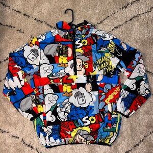 Reason Popeye Exclusive Collab Hooded Zip-Up Windbreaker Size L